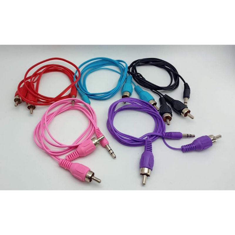 Kabel Aux Music 2 In 1 ●