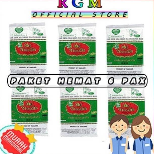 

[COD] PAKET HEMAT THAI GREENTEA 200gr x 6bungkus [COD]