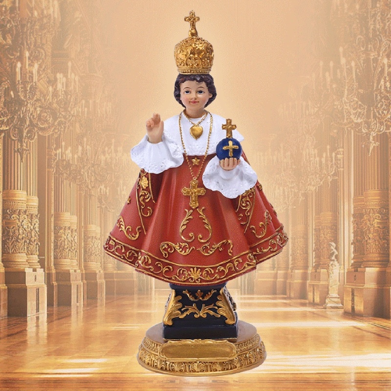 Ornamen Miniatur Patung Jesus Bahan Resin