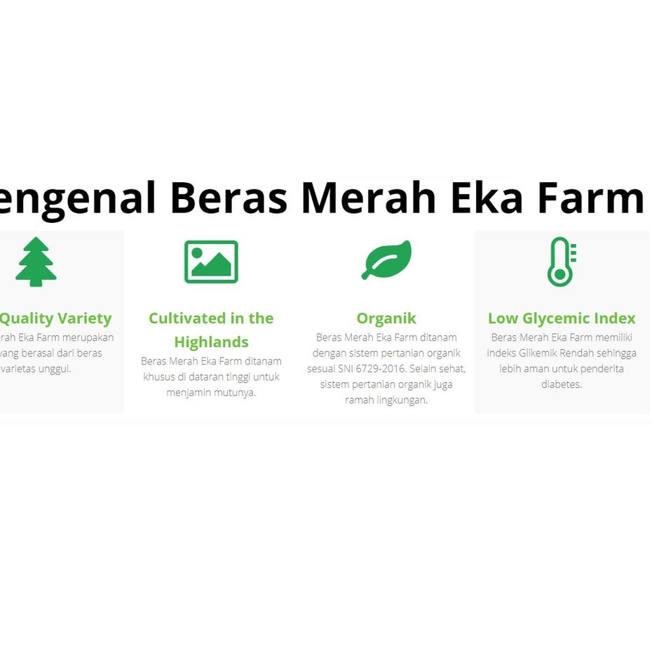 

Tren Baru--Beras Merah Organik By Eka Farm 1 Kg kemasan Vacuum