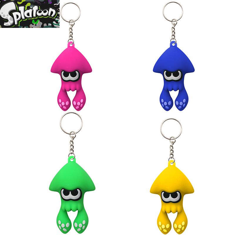 Splatoon3 Gantungan Kunci Cumi Pesona Kartun Warna-Warni Untuk Hadiah Xmas Anak