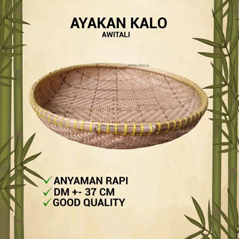 Jual Ayakan Bambu Kalo Cm Awitali Saringan Toge Irik Anyaman Bambu