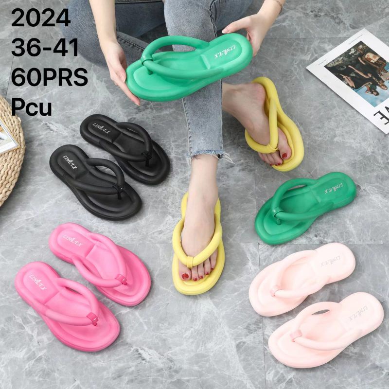 Sandal Slipper Eva Rubber Premium Wanita Import Jelly Non Slip Sol GN-2024-A Sandal Wanita Korean Style Import Sandal Wanita Terlaris Sandal Wanita Terbaru