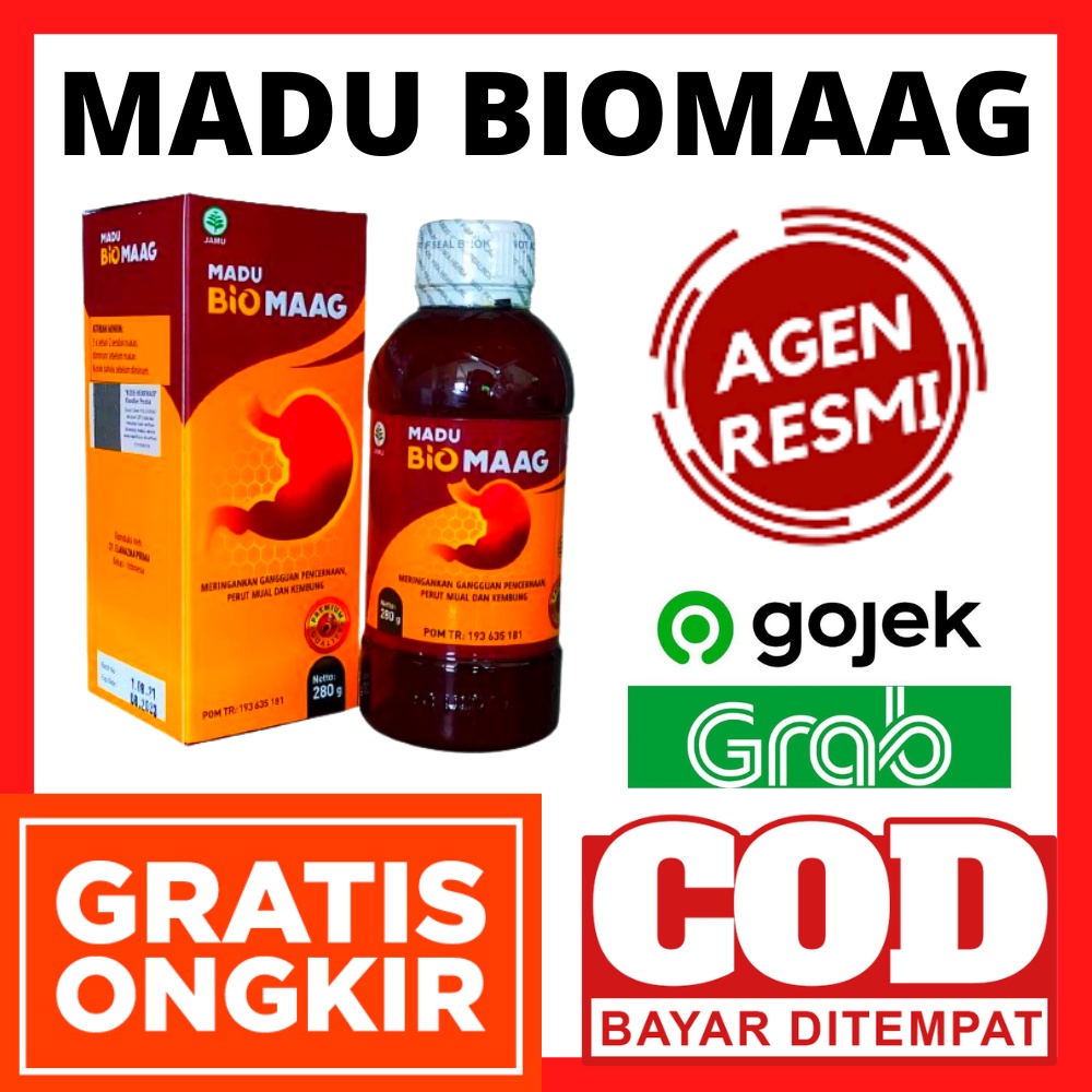 AGEN RESMI MADU BIOMAAG Untuk Obat Asam Lambung Asli Original Bio Maag Beli 2 Tidak Gratis 1 Gold Or