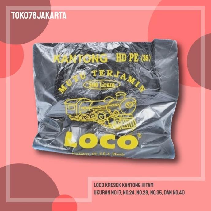 

Plastik Loco Kresek Kantong Hitam 17 24 28 35 40