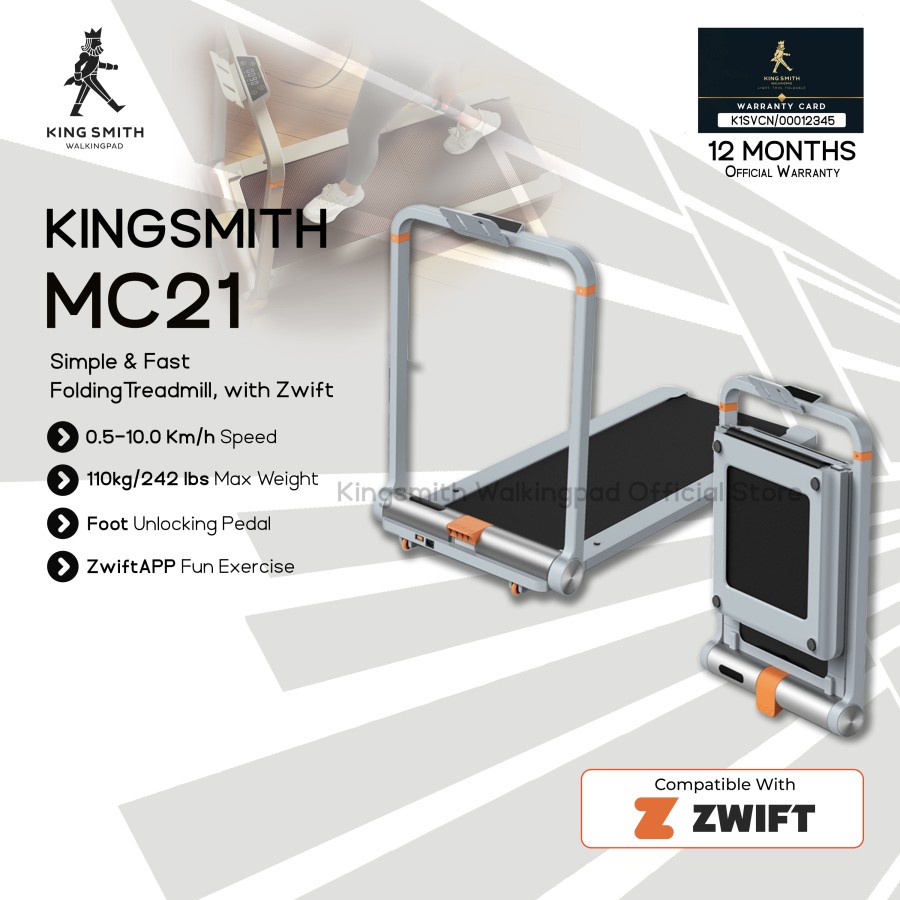 Kingsmith Walkingpad MC21 Smart Foldable Treadmill - Alat Fitness Lari