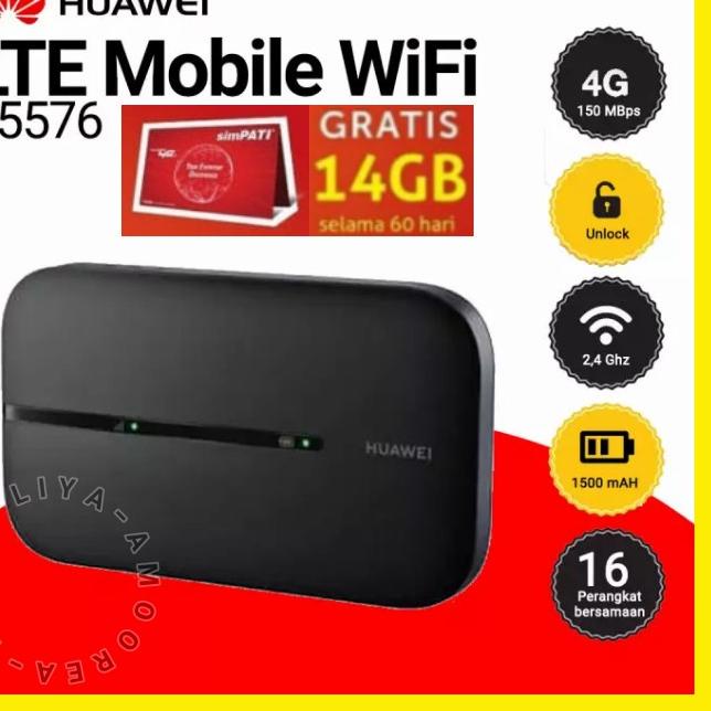 Trx4a4Zo--Modem E5576 Mifi 4G Huawei Wifi Unlock BYPASS Free Telkomsel 14GB