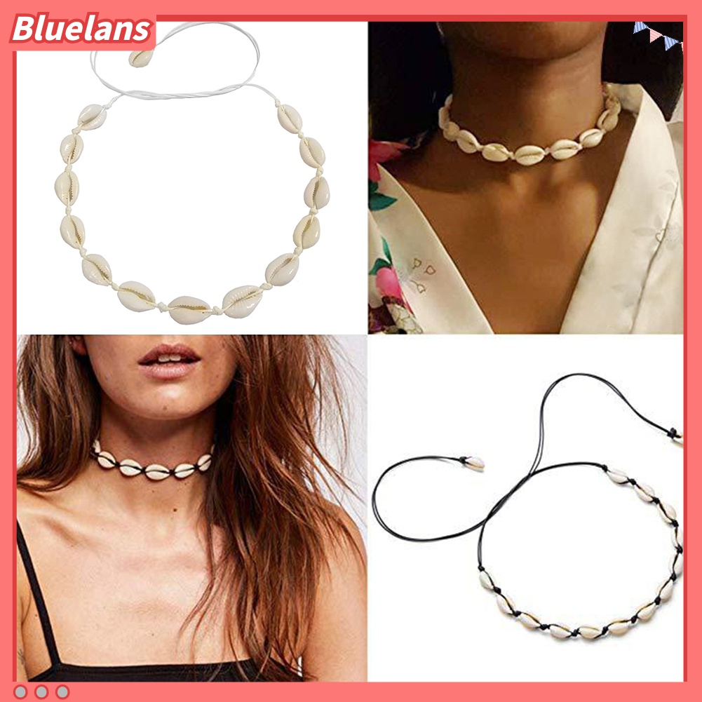 Kalung Choker Tali Lilin Handmade Gaya Bohemia Untuk Wanita