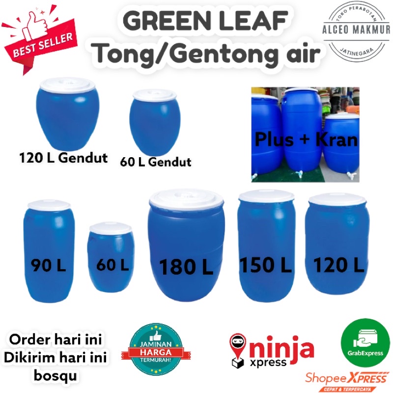 TONG AIR / TONG AIR + KRAN GREEN LEAF 60 90 120 150 180 LITER