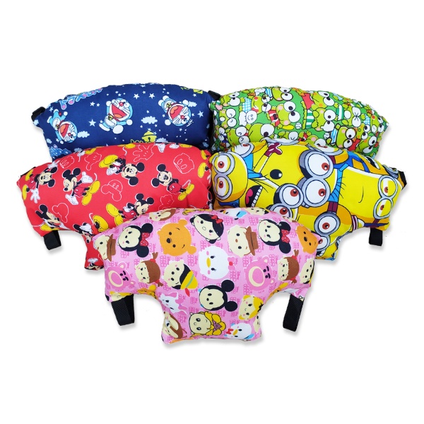 Bantal Stang Motor Pelindung Anak untuk Setir Motor Matic Manual Motif Karakter Lucu