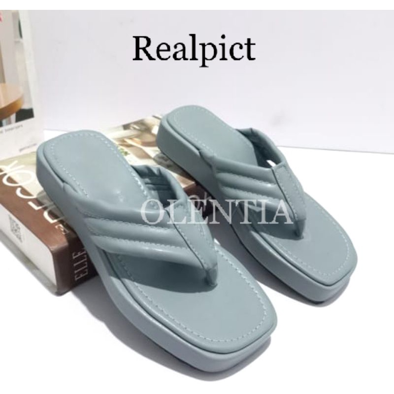 Sandal Wanita wedges paltform jepit DN 03