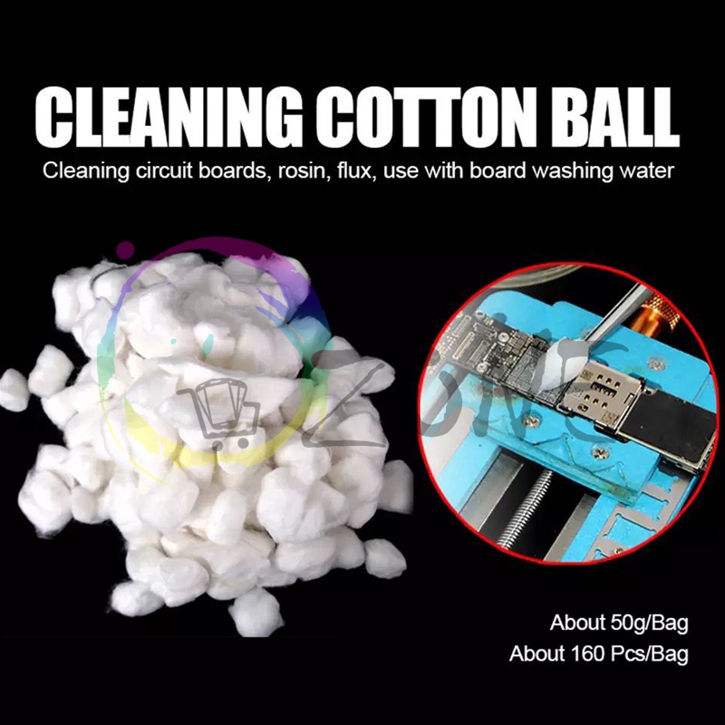 CLEANING COTTON BALL FOR CLEANING CIRCUIT BOARD ROSIN FLUX