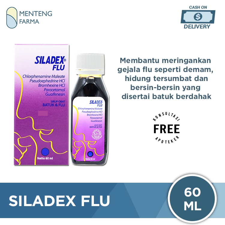 Siladex Flu 60 mL - Obat Pereda Gejala Flu Batuk