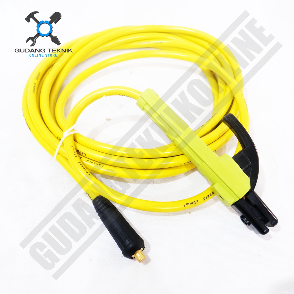 Kabel Las Stang Las Massa SET 5 7 Meter X 2 Meter 200A TITAN / Electrode Holder Ground Clamp Set 5Mx2M 7mx2M TITAN