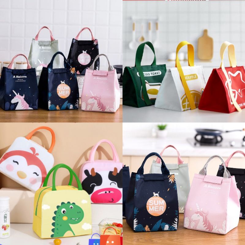 TAS BEKAL karakter/Tas makanan /Tas bawa makanan