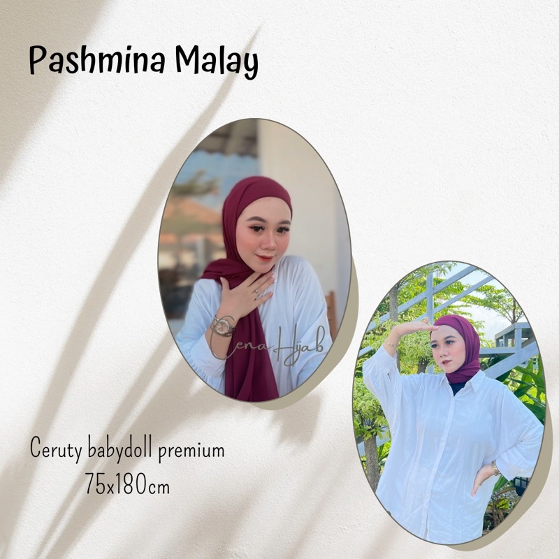 Pasmina Instan Malay / Pasmina Melayu / Pasmina