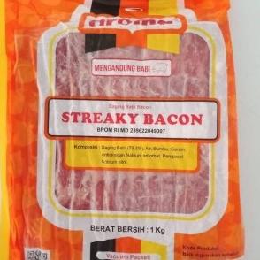 

Streaky bacon std 1kg vaccum