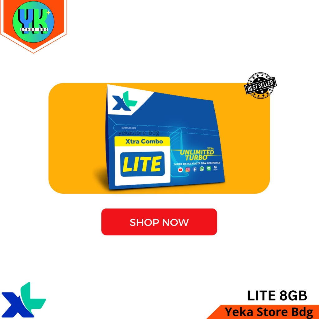 Perdana Kuota XL COMBO LITE 8GB Masa Aktif 30 Hari