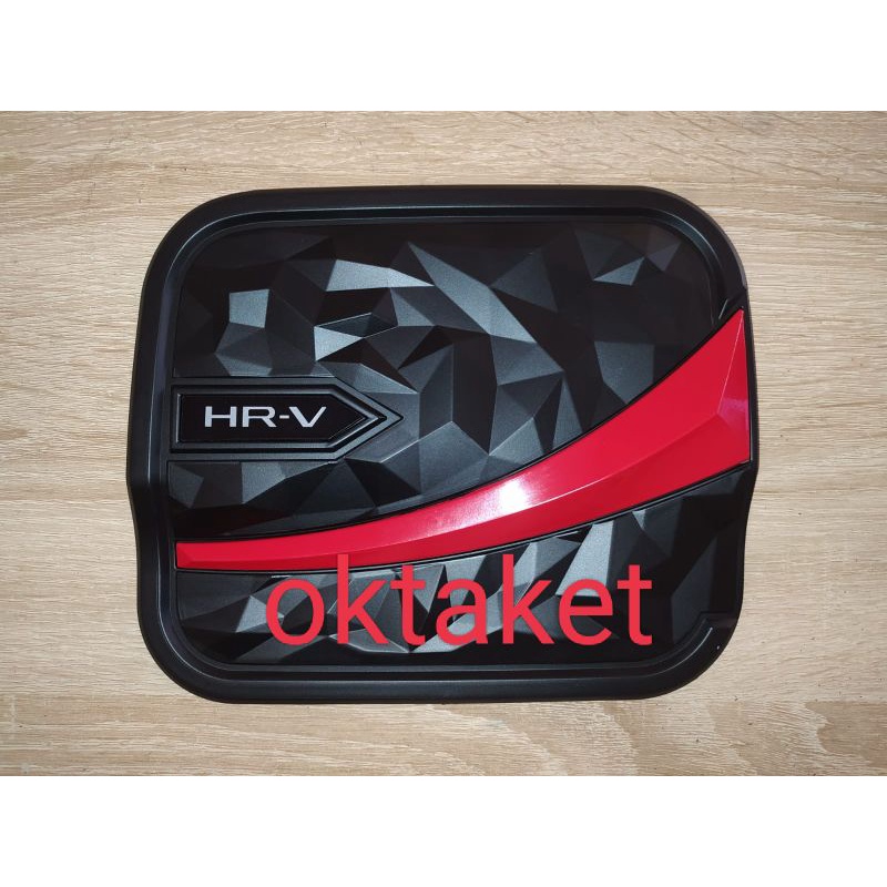 tank cover Honda HRV 2022 2023 Diamond Hitam &amp; Merah