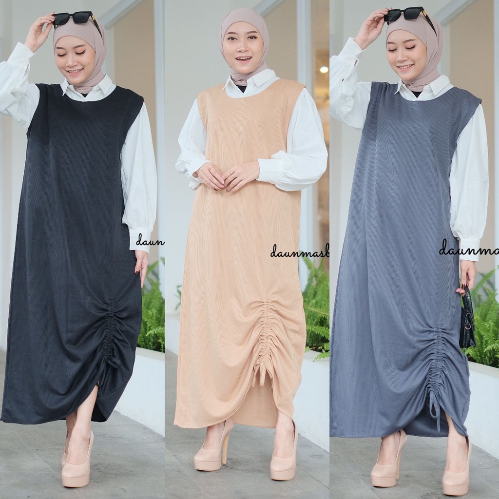 1KG MUAT 4PCS | LADY KNIT DRESS SERUT HITS OOTD SELEBGRAM FASHION GROSIR