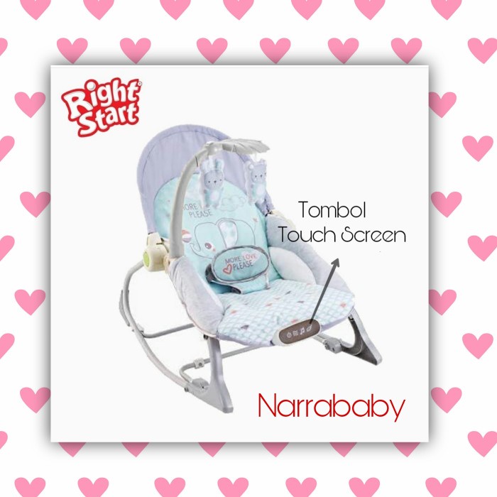 Ayunan Bayi Baby Bouncer Right Start Newborn To Toddler Rocker