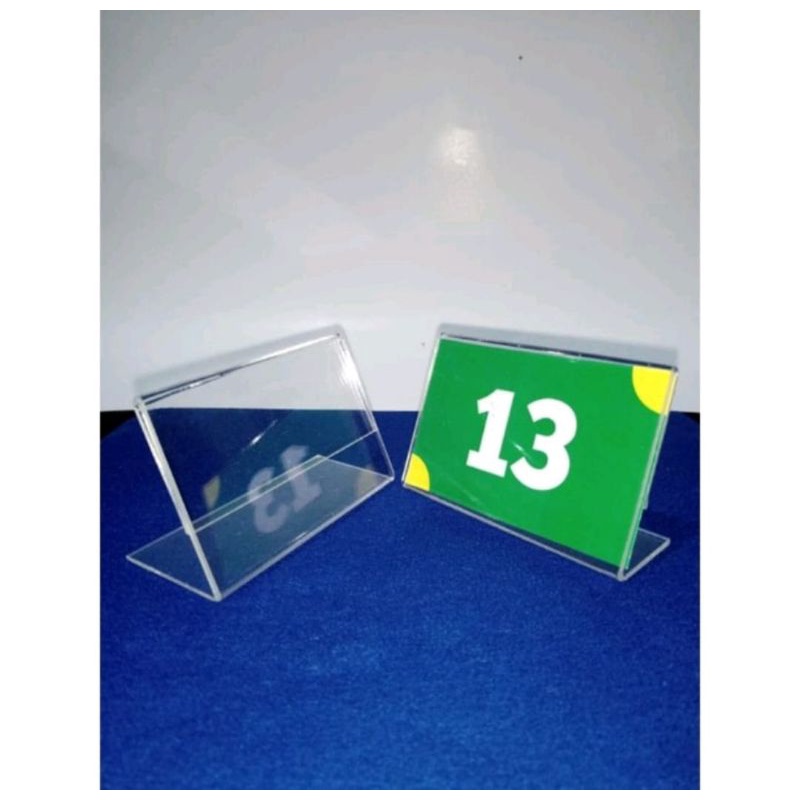 

Akrilik nomor meja ukuran 10x5 cm 2mm