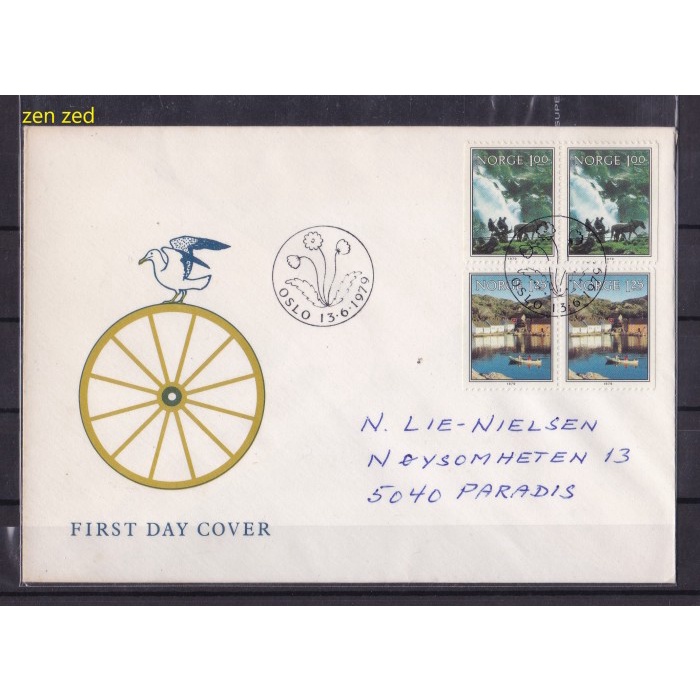 

A108 Perangko FDC SHP Norwegia 1979 Norwegian Nature 1 Pcs