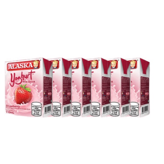 

Alaska Yoghurt Strawberry Milk Drink 110ml | Set of 6