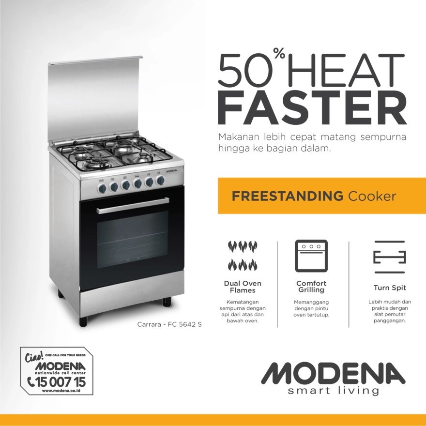 MODENA Freestanding Cooker - FC 5642 S / kompor resto