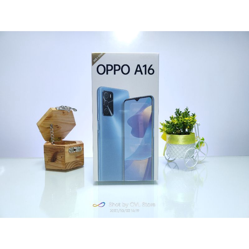 OPPO A16 RAM 3/32 GB RAM 3 INTERNAL 32GB HP BARU NEW ORI SEGEL PABRIK BNIB GARANSI RESMI