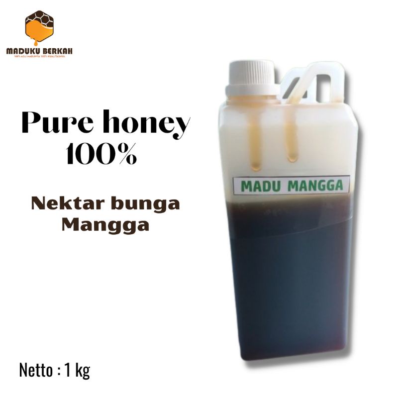 

Madu Murni Asli 1 kg Grade A Nektar Mangga 100% Alami Pure Natural Raw Honey