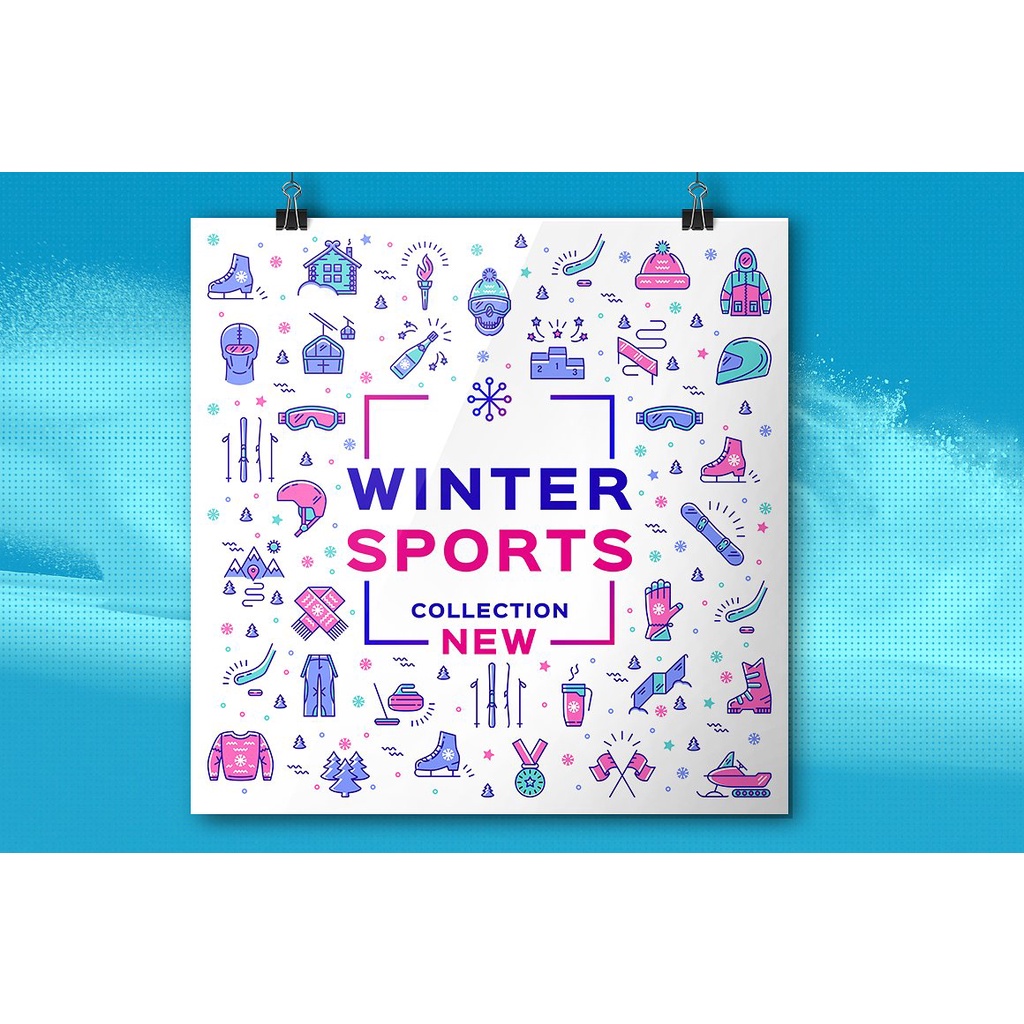 Winter Sport Icons Branding Graphics