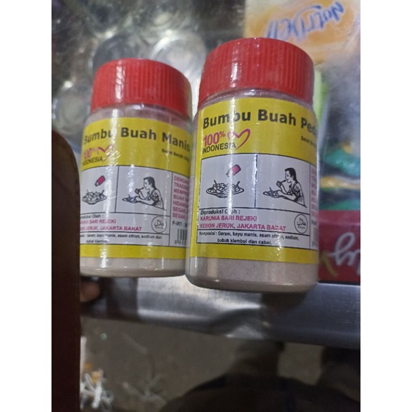 

Garam Bubuk Buah Manis Pedas Asin Rujak 1 botol Segar Fresh segar
