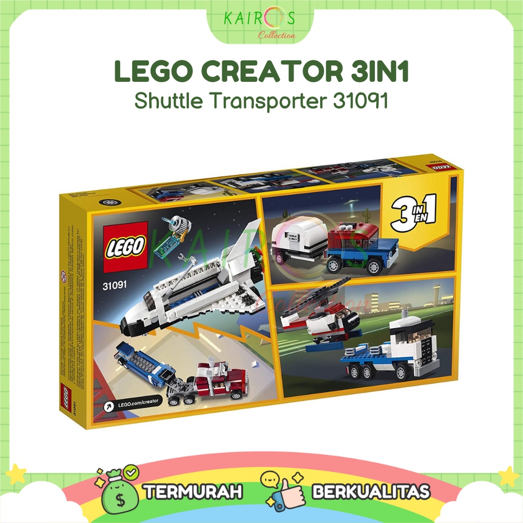 Lego Creator 3in1 Shuttle Transporter 31091