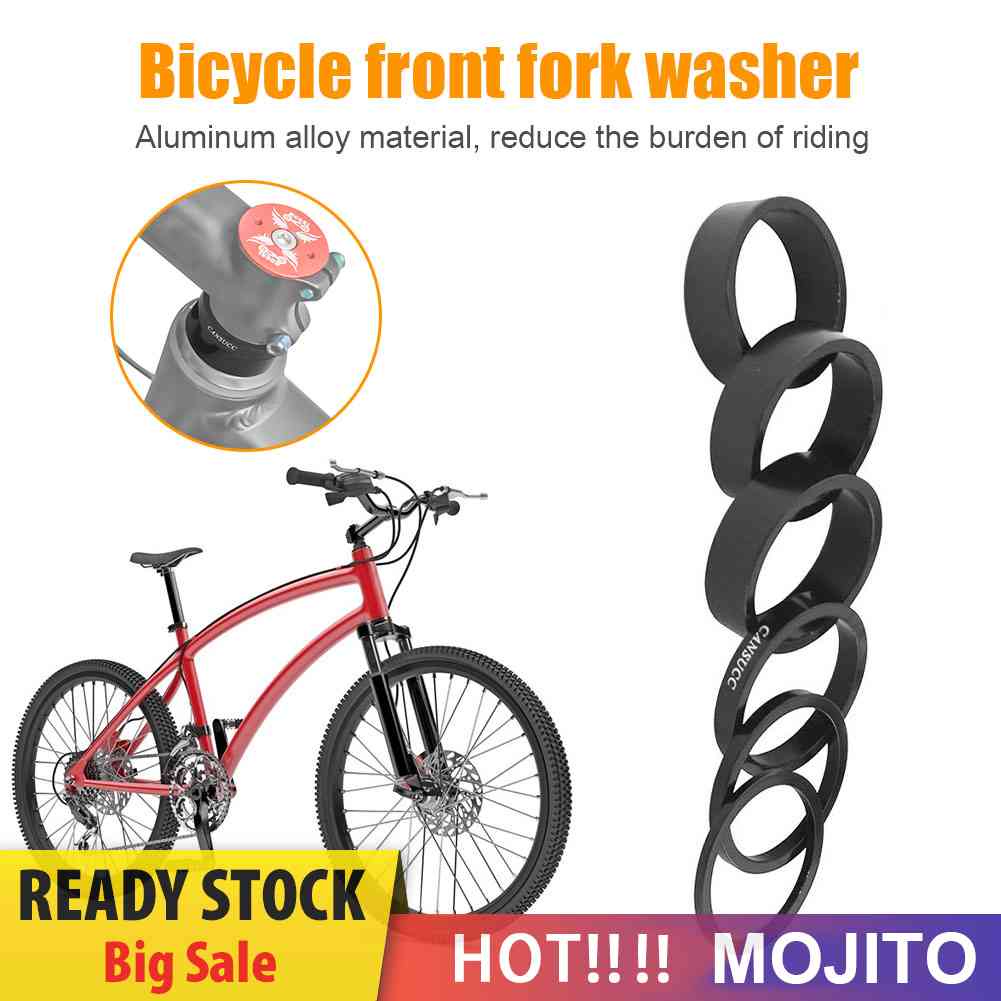 Cansucc 6pcs Gasket Spacer Headset Fork Depan Sepeda Mtb 28.6mm