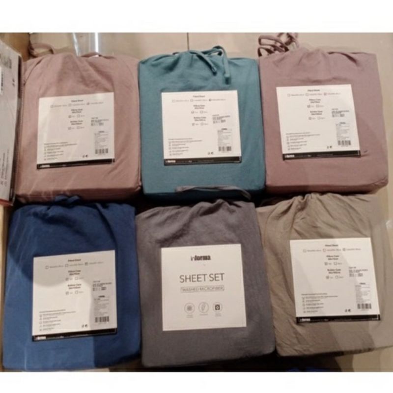 sprei polos washed microfiber informa 120x200