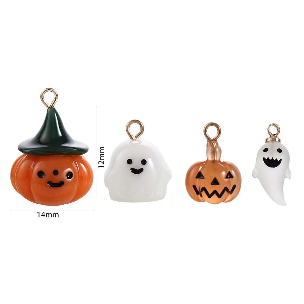 Needway   Halloween Charms Lucu 1pc Handmade Aksesoris Gantungan Kunci Pesona Anting Kalung Liontin Membuat Perhiasan