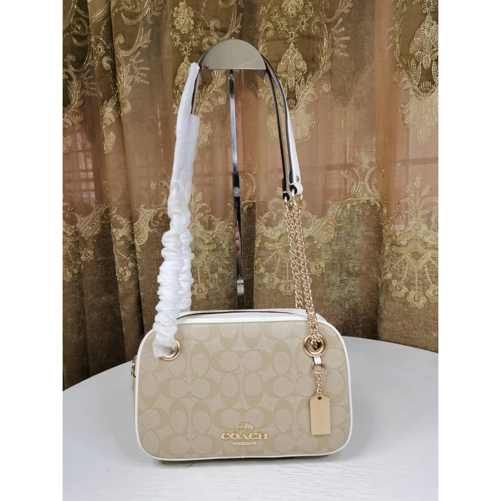 [Instant/Same Day]Coach original 8149 small fragrant shoulder bag messenger bag chain bag camera bag  xjb