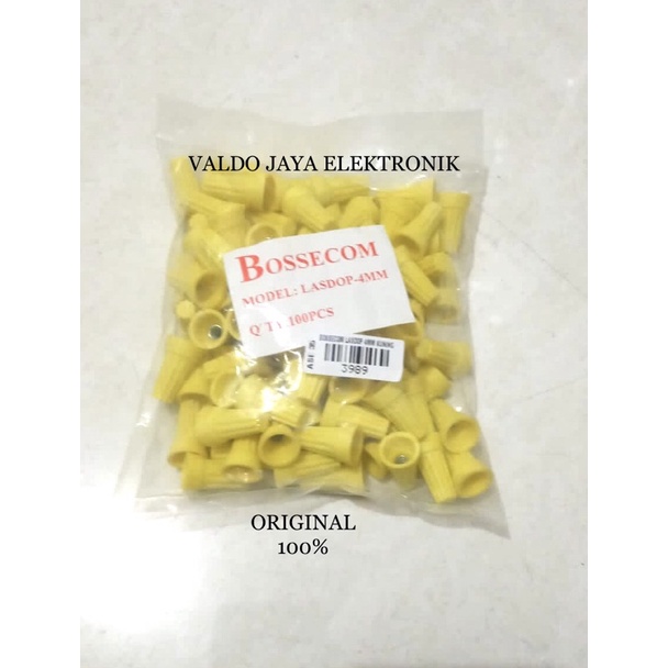 BOSSECOM LASDOP 100pc Penyambung Kabel Bossecom Original