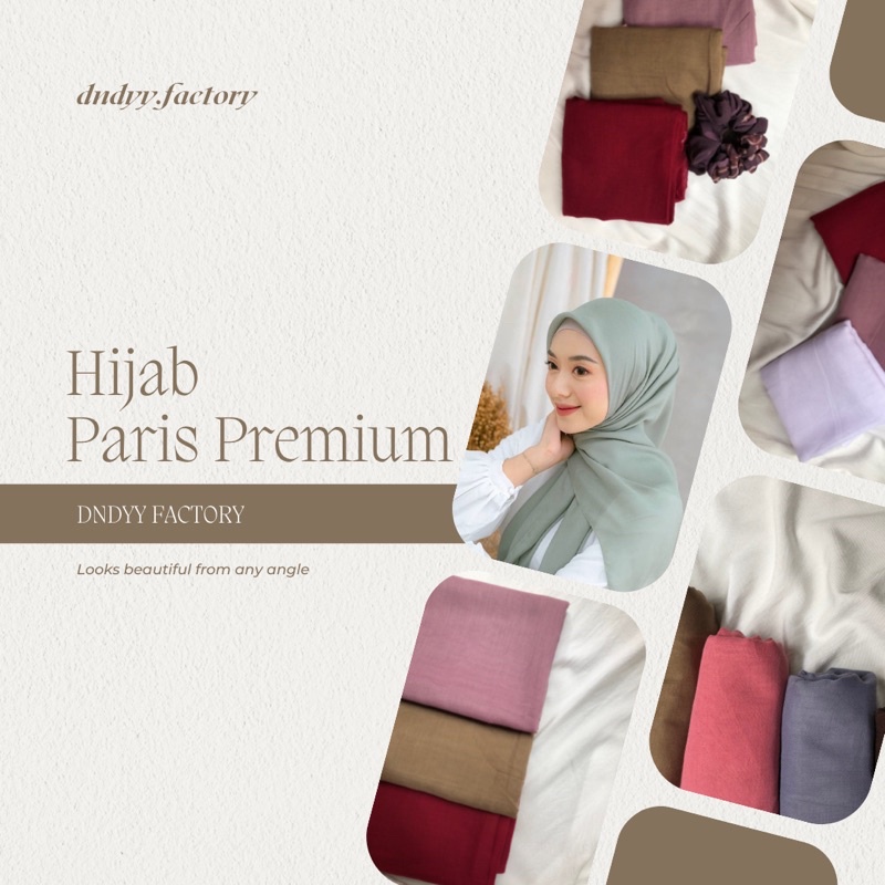 Hijab Paris Premium Polos RED ROSE Anti Letoy