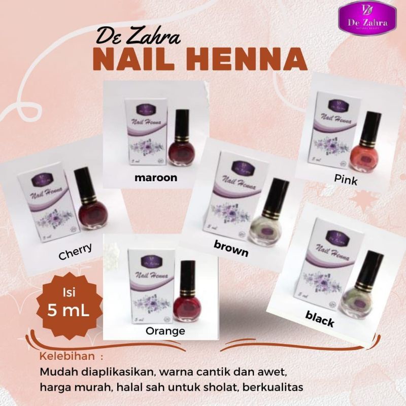 De Zahra nail henna hena kuku