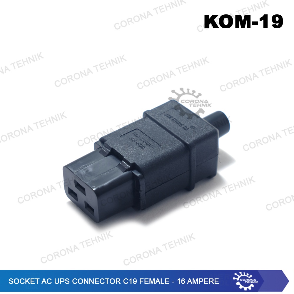 16 Ampere - Socket AC UPS Connector C19 Female