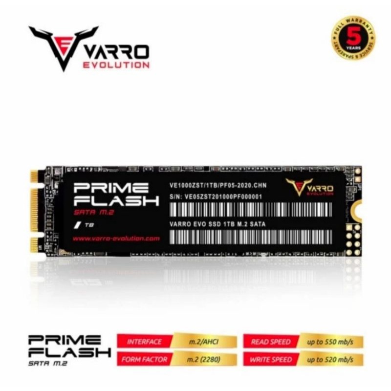 SSD M2 SATA 1TB VARRO