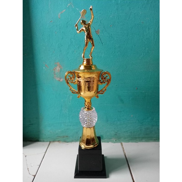 Piala 107 + Kristal 5cm Badminton/pcs