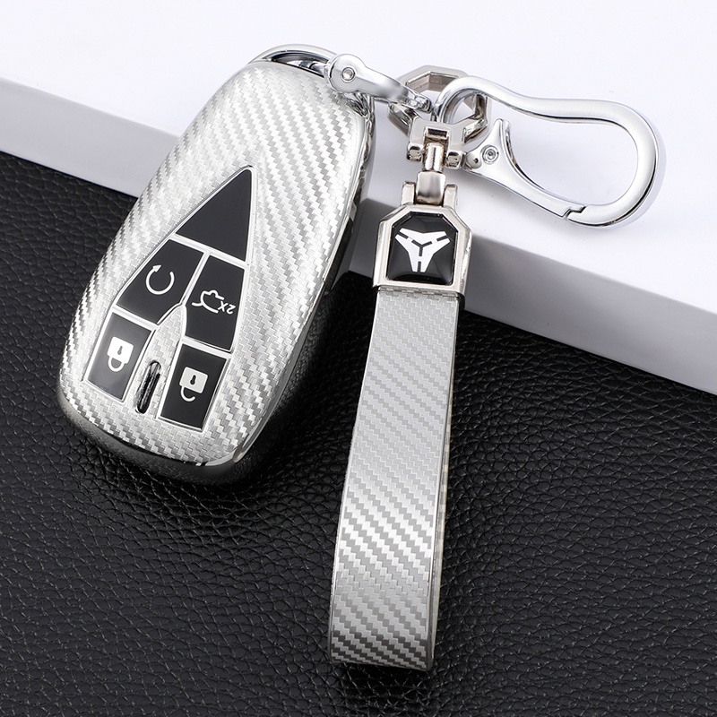 Casing Kunci Remote Mobil Bahan TPU Carbon Fiber Untuk Changan CS35 PLUS CS75PLUS CS55PLUS