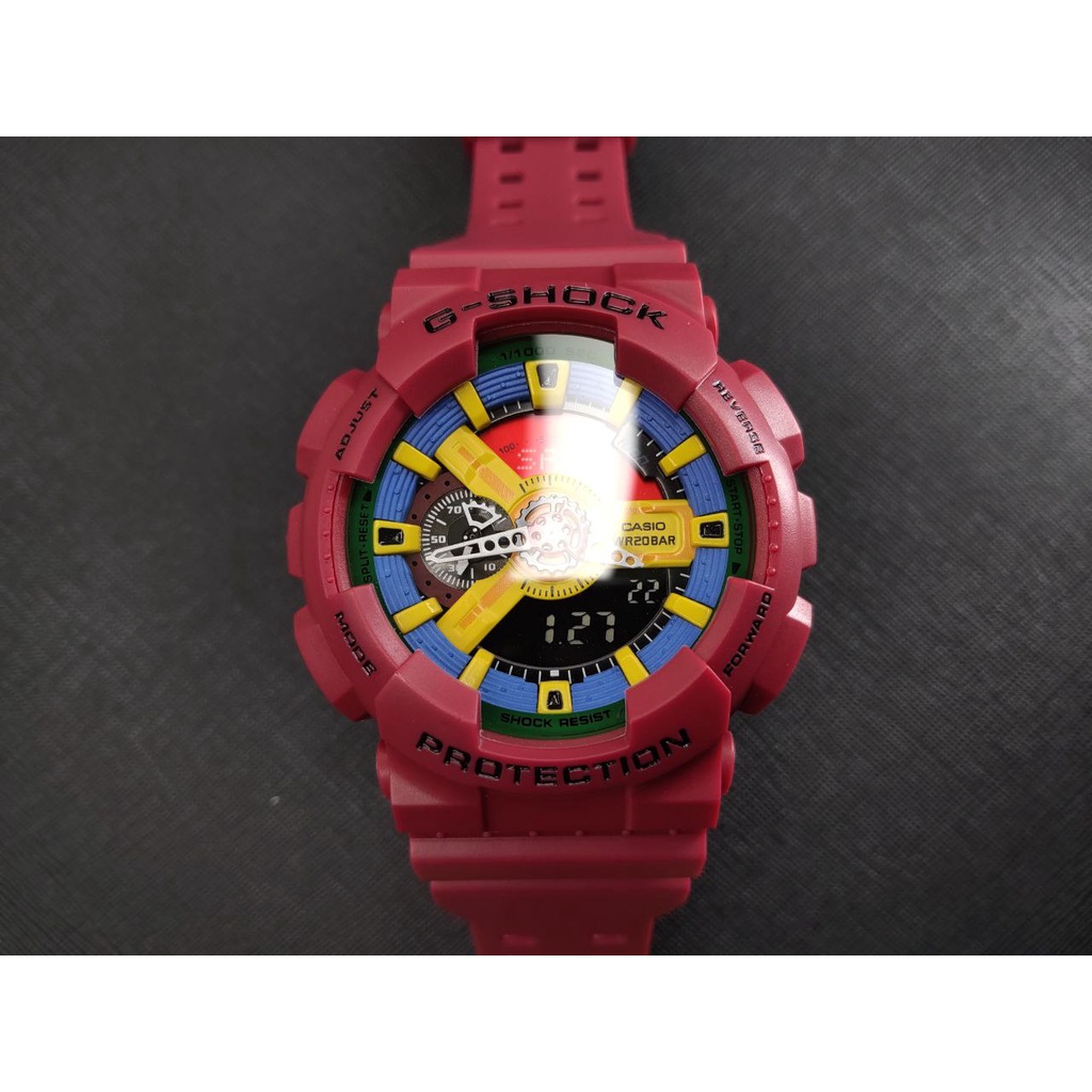 Casio G-Shock Valentine Love GA-110 GA110 Red Edition Autolight World Time Waterproof Watch