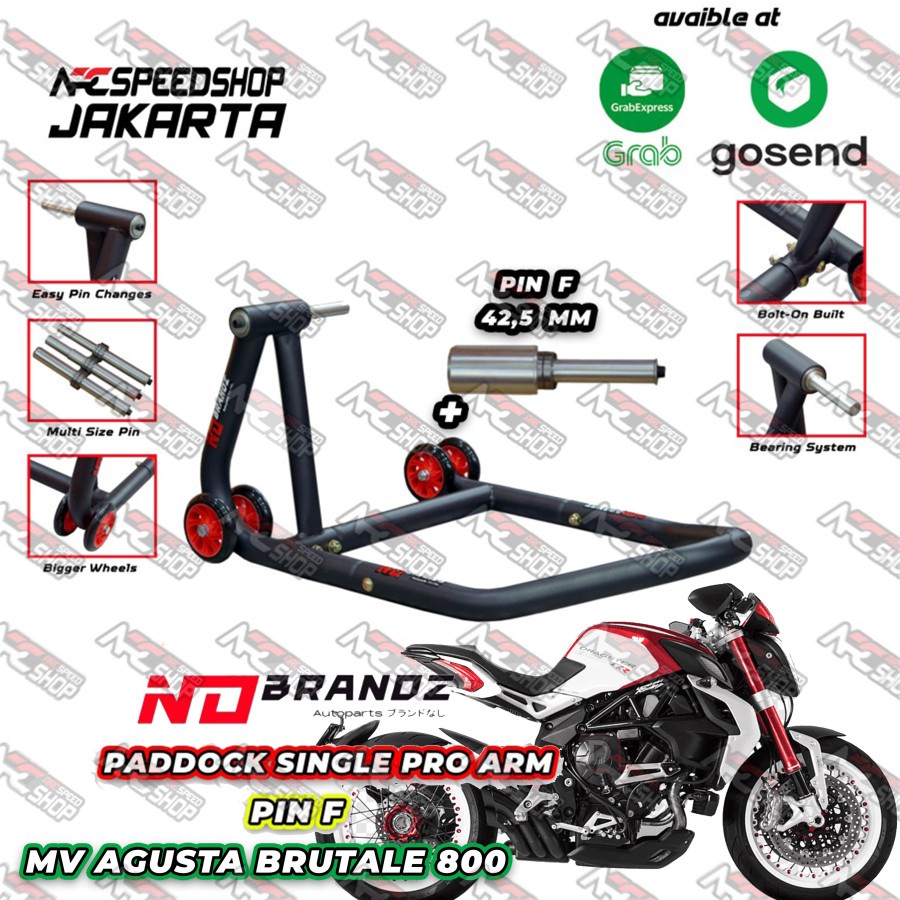 Standart Paddock Belakang Single ARM NO BRANDZ MV AGUSTA BRUTALE 800