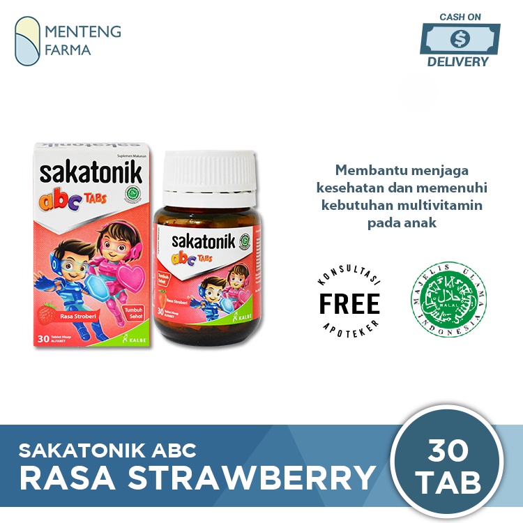 Sakatonik abc Rasa Strawberry - Multivitamin Pertumbuhan Anak