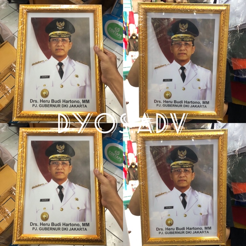 Frame Bingkai foto PJ. GUBERNUR DKI JAKARTA uk.30x40 cm