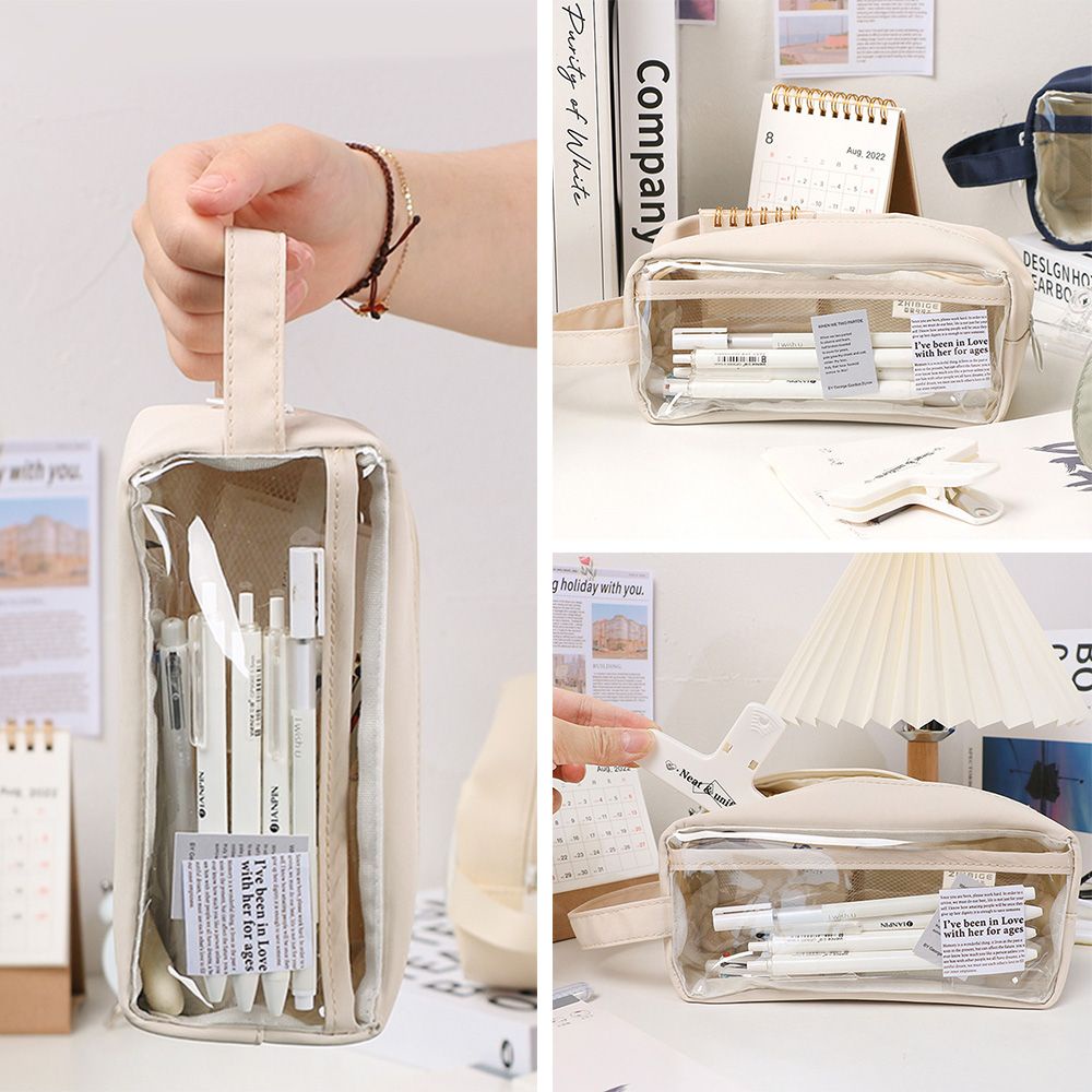 

Stationery Bag Stationery Box Transparent School Pencil Cases Pencil Box Pencil Case Organizer Pouch